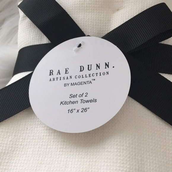 Rae Dunn Kitchen Towels BAKE and HOME MADE NWT - Picture 4 of 7